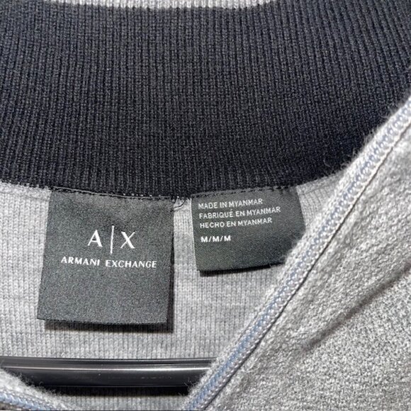 Armani Exchange Jacket Track Jacket Gray M Medium - Picture 3 of 8